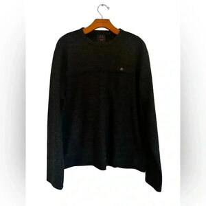 VTG 1946 Men’s Heather Grey/Black  Long Sleeved Shirt Size XL